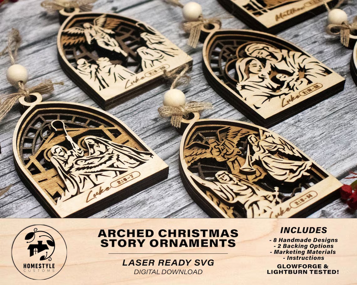 Adornos de The Arch Christmas Story ETSY