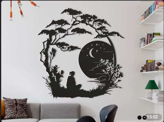 Adorno de pared luna