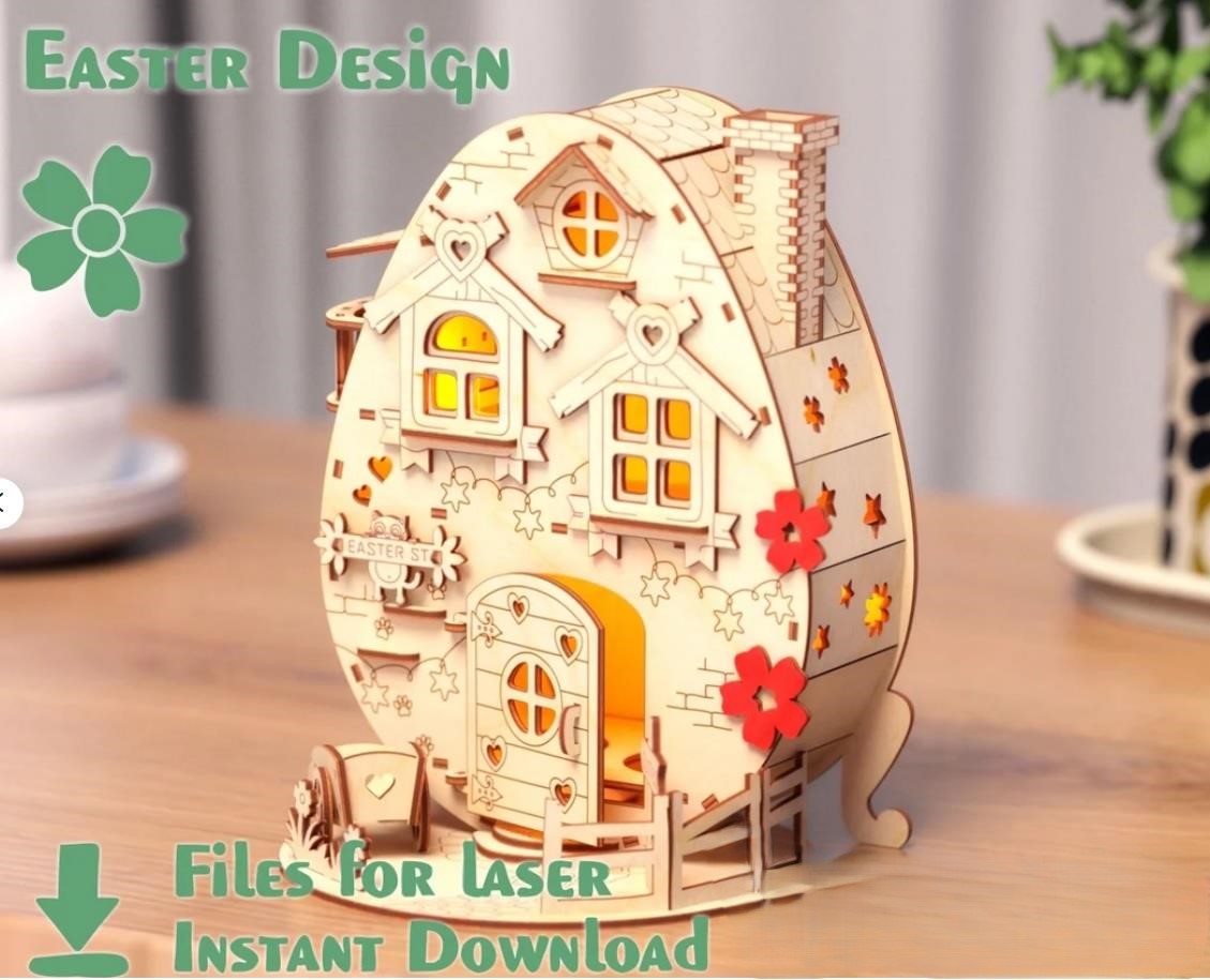 🏡🥚 Casa con Forma de Huevo de Pascua – Diseño Exclusivo 🐰✨ - Imagen 2