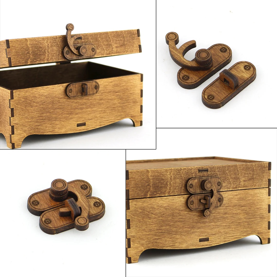 Cerraduras para cajas de madera