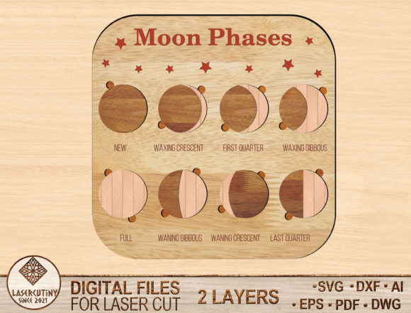 Fases de la luna puzle