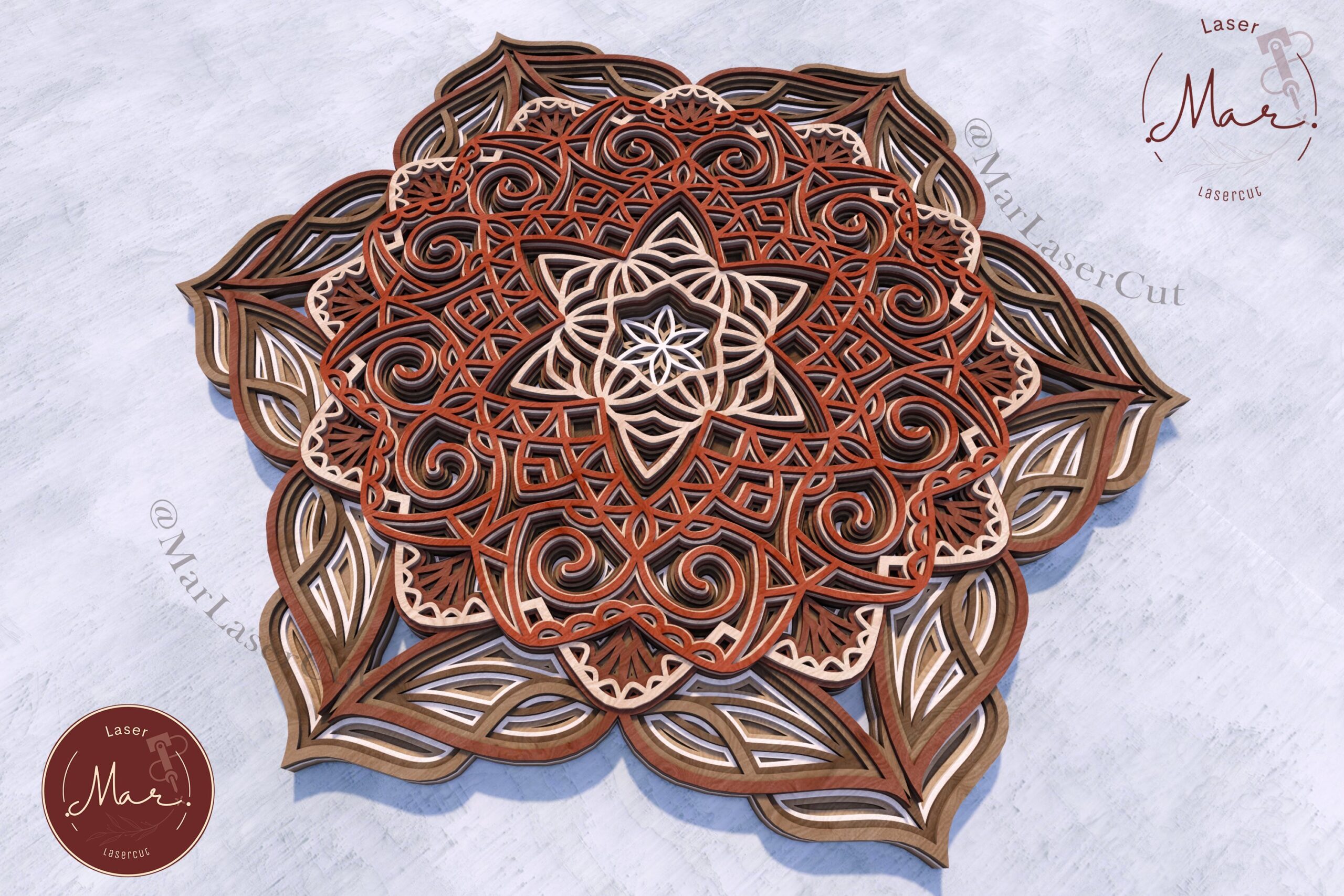MANDALA MULTICAPA HERMOSO!!!!!