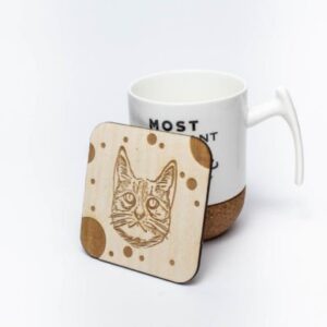 Posavasos Gato pelo corto