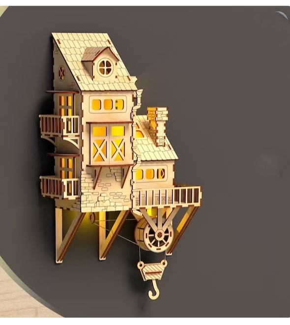 Casa colgante con luces - Imagen 5