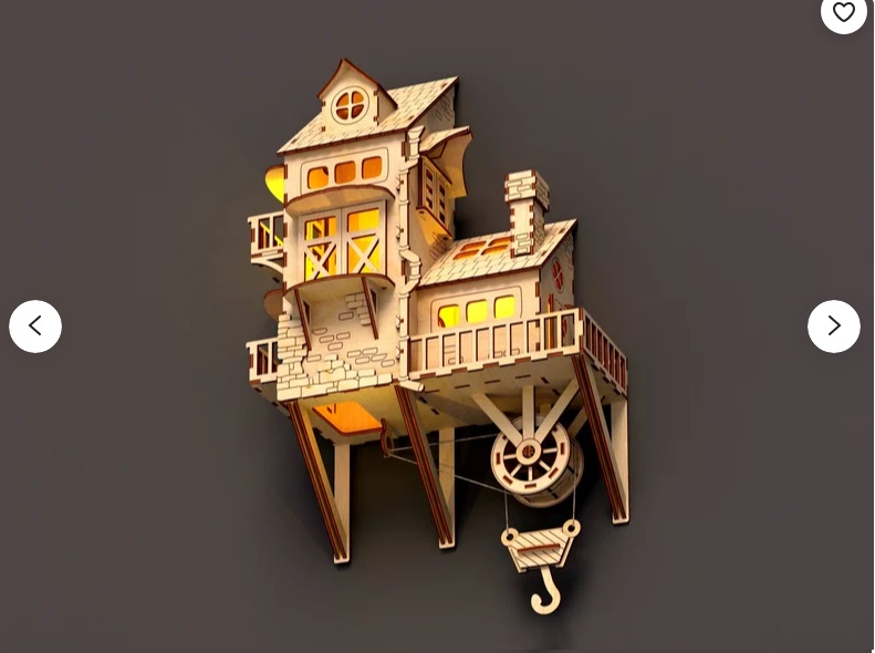 Casa colgante con luces - Imagen 2