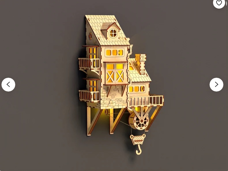 Casa colgante con luces - Imagen 4