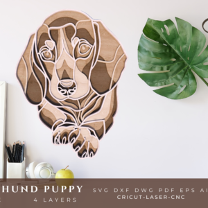 Dachshund Dog 4 Layers