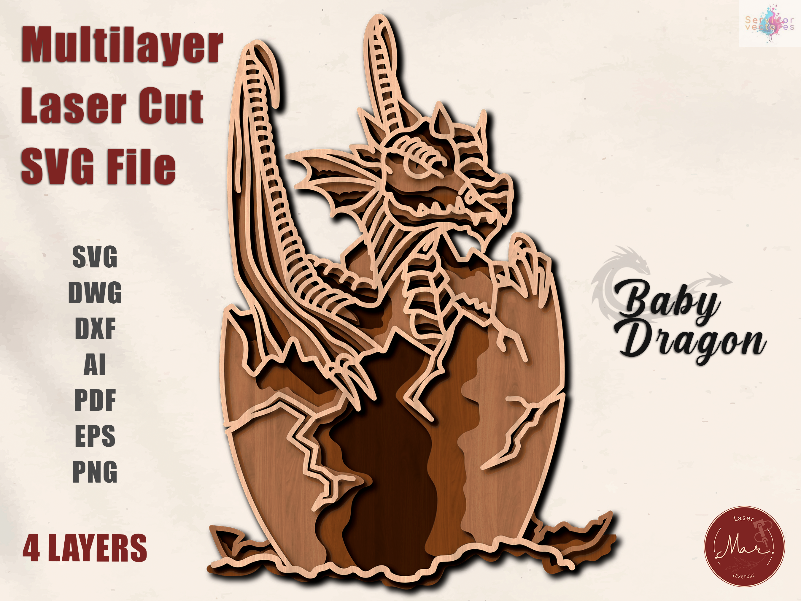 Baby Dragon 4 Layers