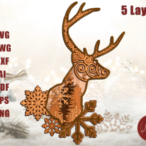 Christmas Rein Deer 5 Layers