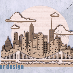 City Skyline 5 Layers