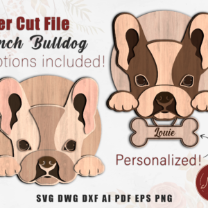 French Bulldog Files MarLaserCut