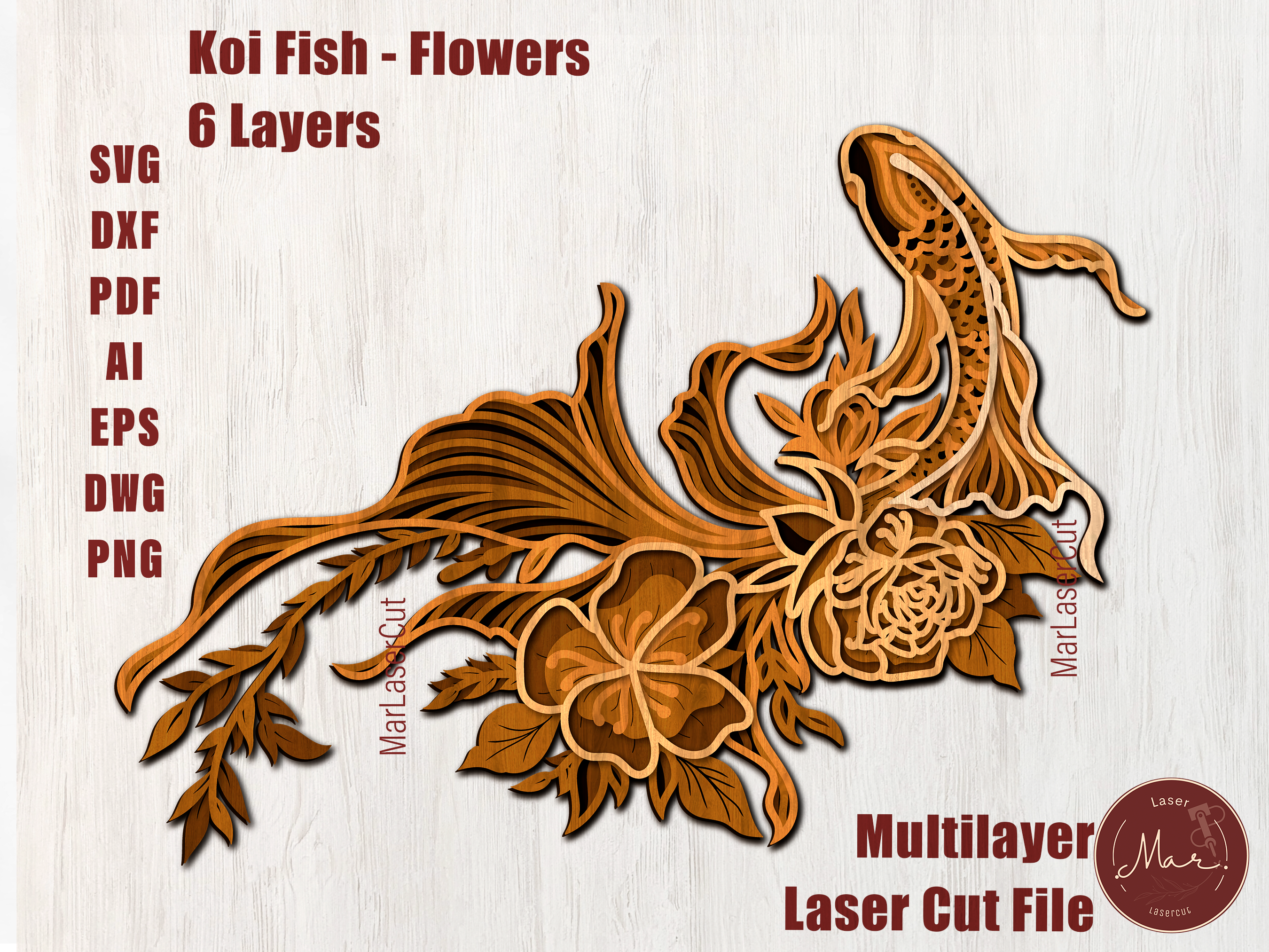 Koi fish Flowers