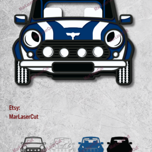 Mini Cooper Design 4 Layers (Not on Etsy)