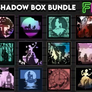 Pack de 12 Diseños de Caja de Sombras