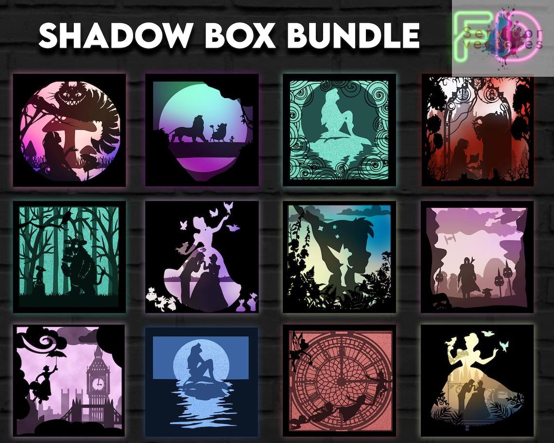 Pack de 12 Diseños de Caja de Sombras