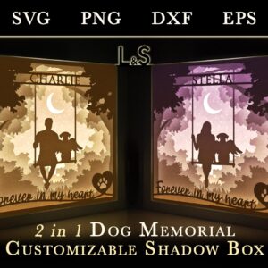 Caja de Sombras Memorial para Perro