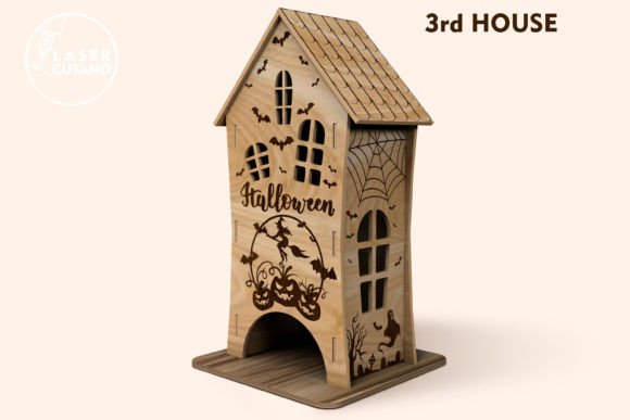 3 casas decoración Halloween - Imagen 3