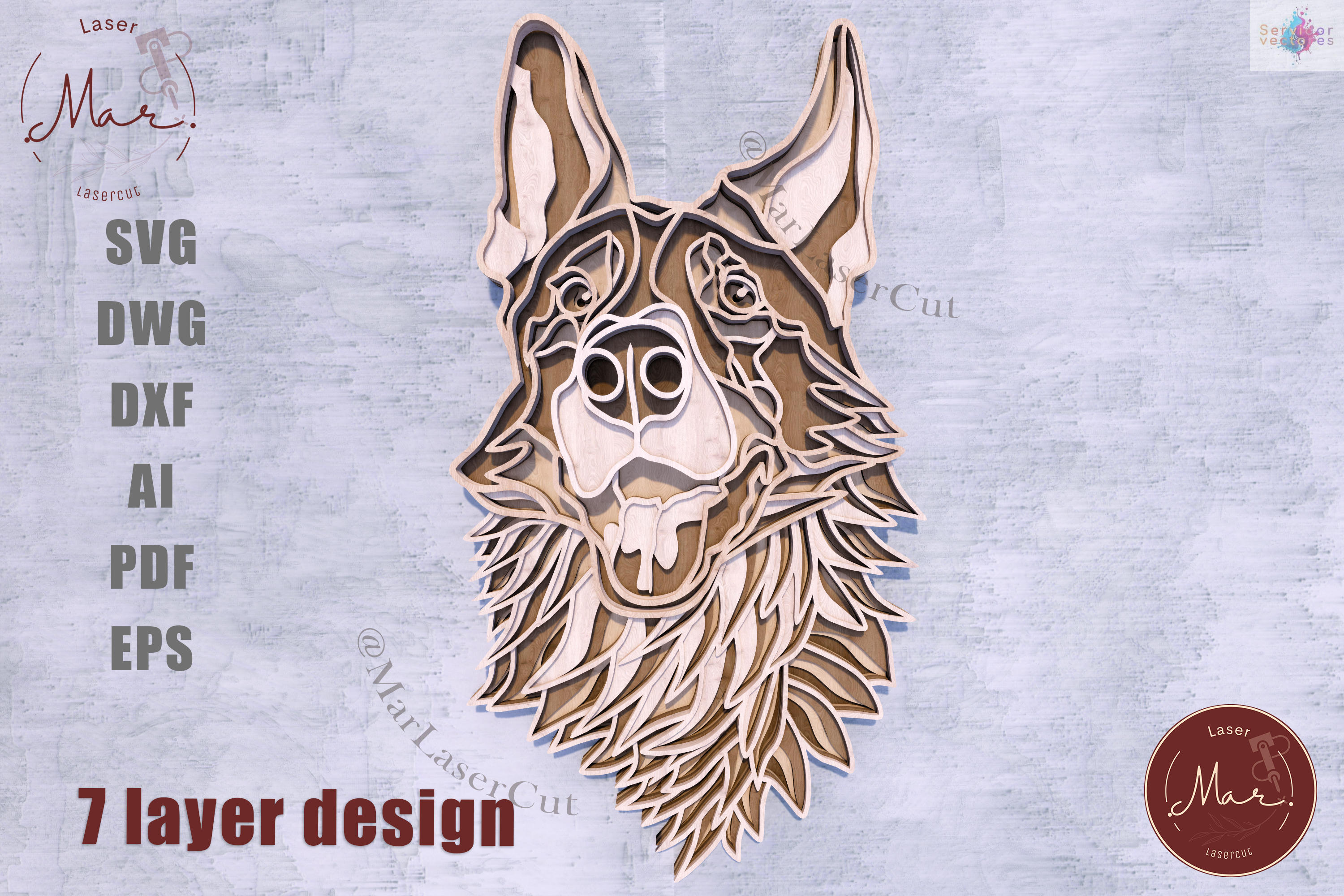 German Shepherd Files MarLaserCut