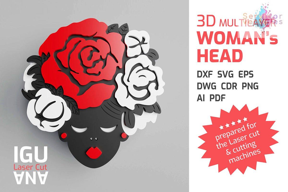 Cuadro Multicapa Cara de Mujer - Imagen 2