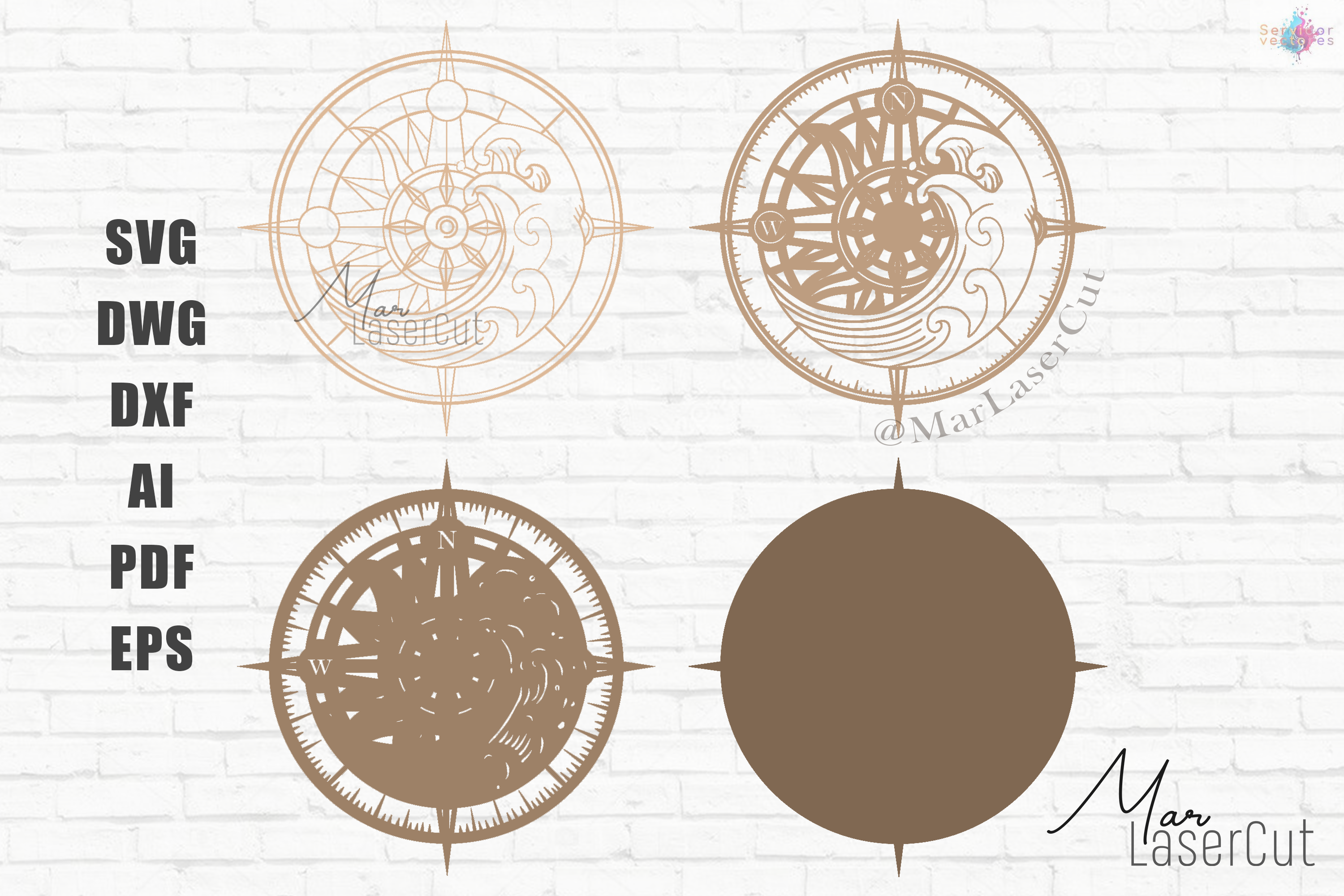 Nautical Compass 4 Layers - Imagen 2