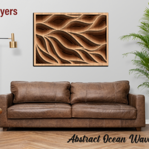 Abstract Ocean Waves 7 Layers