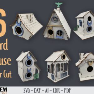 Pack de 6 Casas de Pájaros