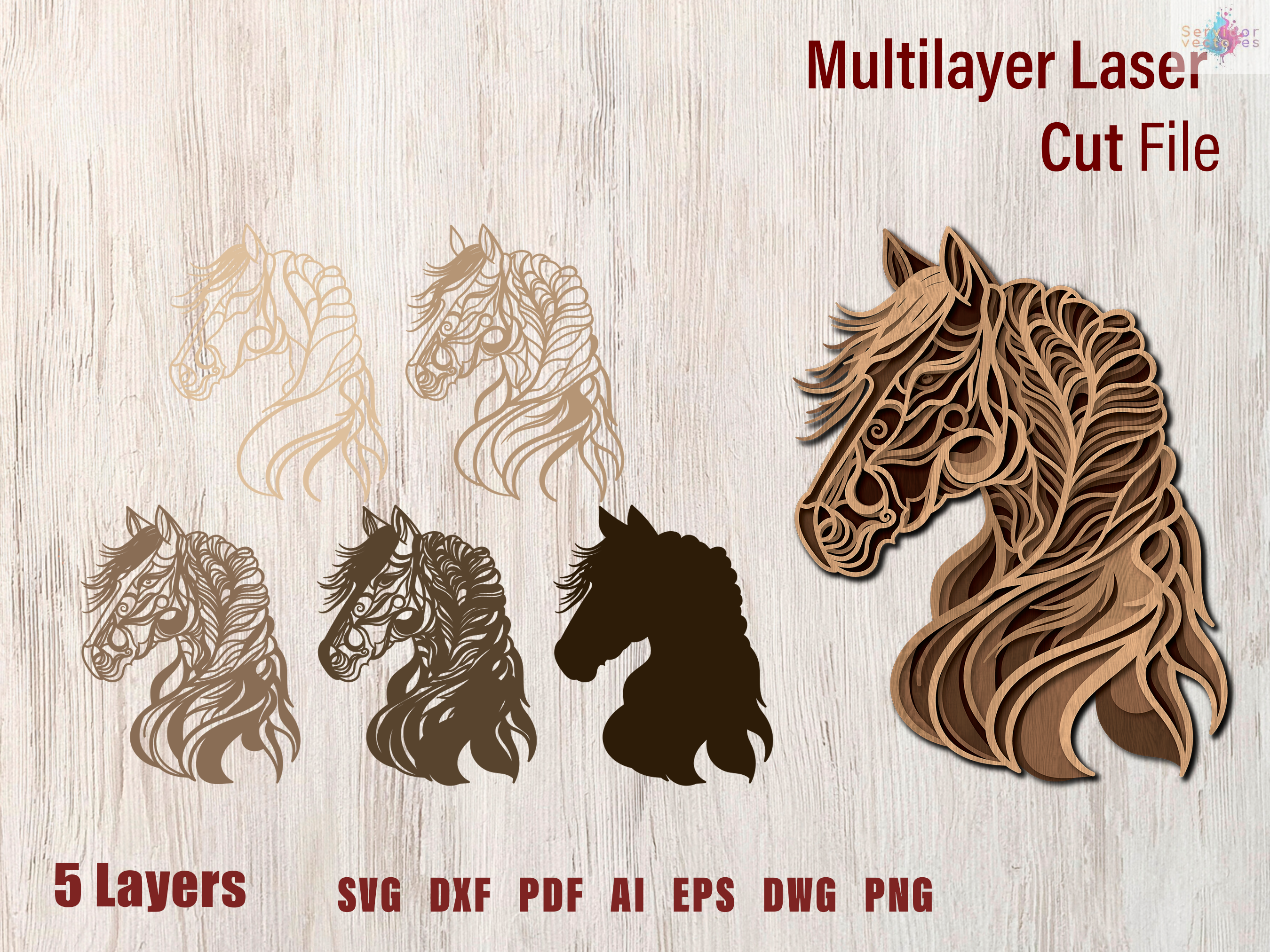 Horse 5 Layers