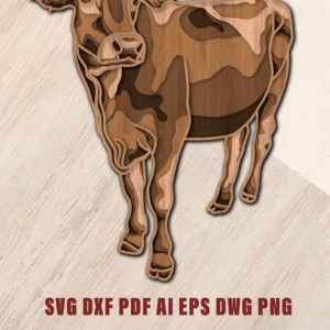 Angus Cow 5 Layers
