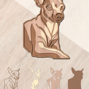 Chihuahua Dog 4 layers