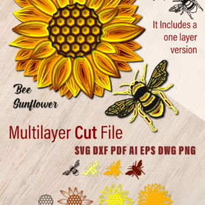 Bee Sunflower 7 Layers