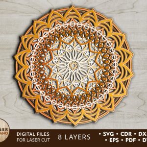 Mandala Multicapa: Diseño Intrincado y Elegante