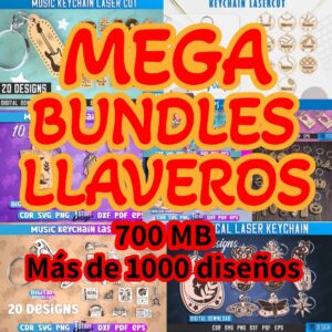 Bundle de Más de 1000 Diseños de Llaveros