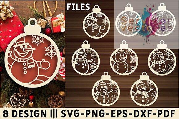 Set de Adornos Navideños de Muñeco de Nieve - Imagen 2