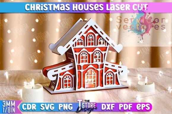 Pequeño Bundle de Casas con Motivos Navideños - Imagen 2