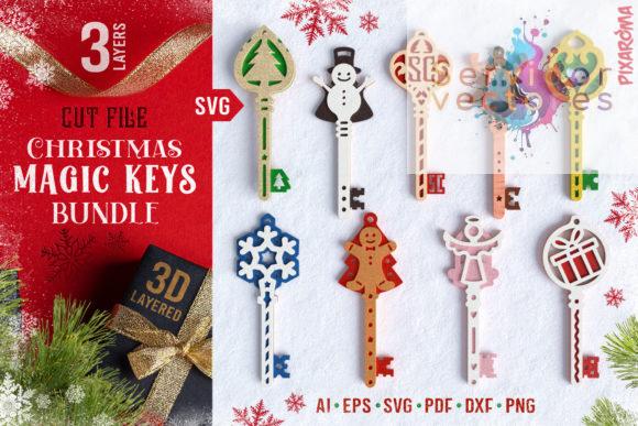 Llaves 3D con Motivos Navideños