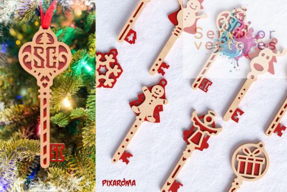Llaves 3D con Motivos Navideños - Imagen 2