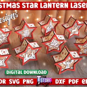 Bundle de Estrellas 3D para Árbol de Navidad