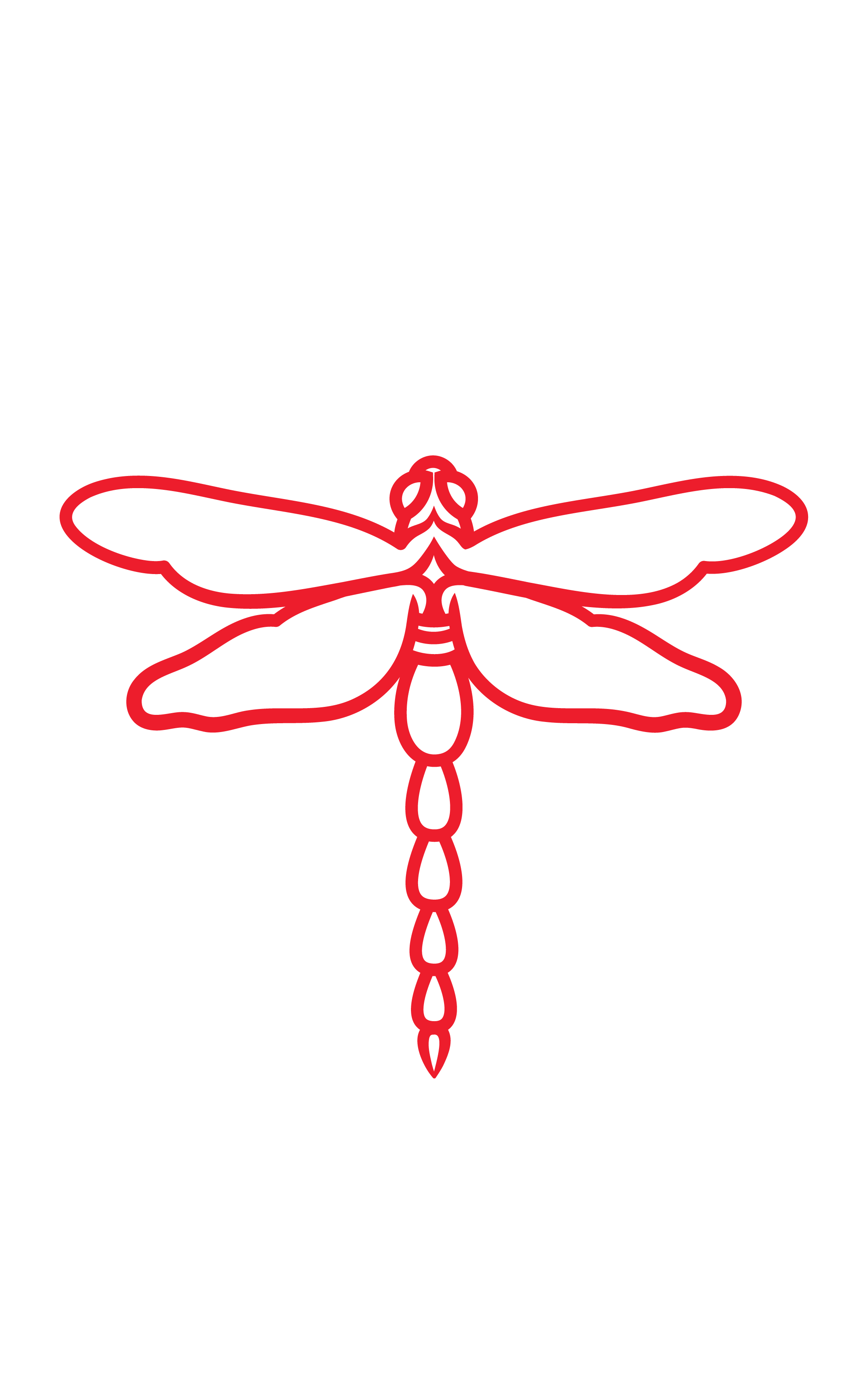 Dragonfly with flowers - Imagen 3