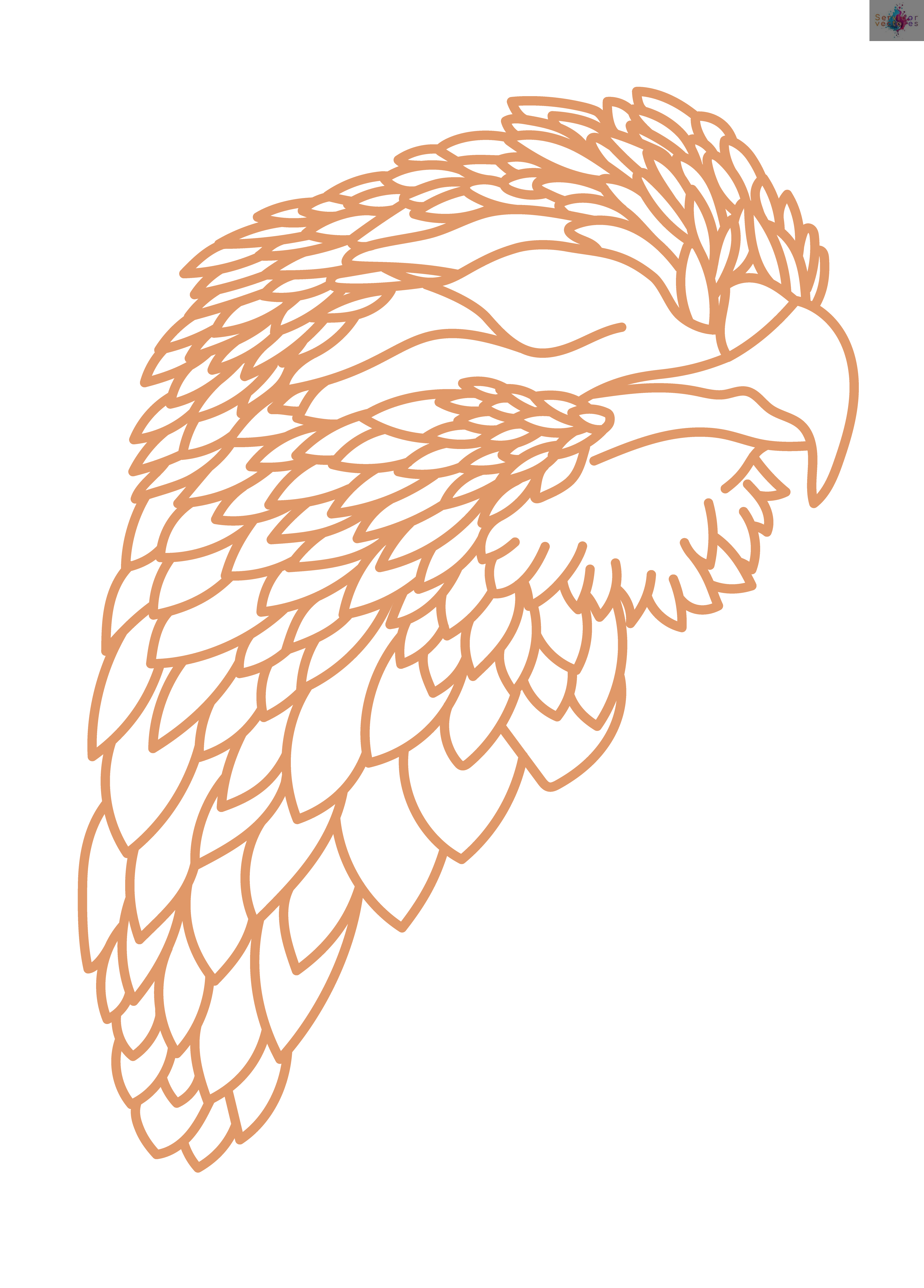 Eagle Head Files MarLaserCut - Imagen 2
