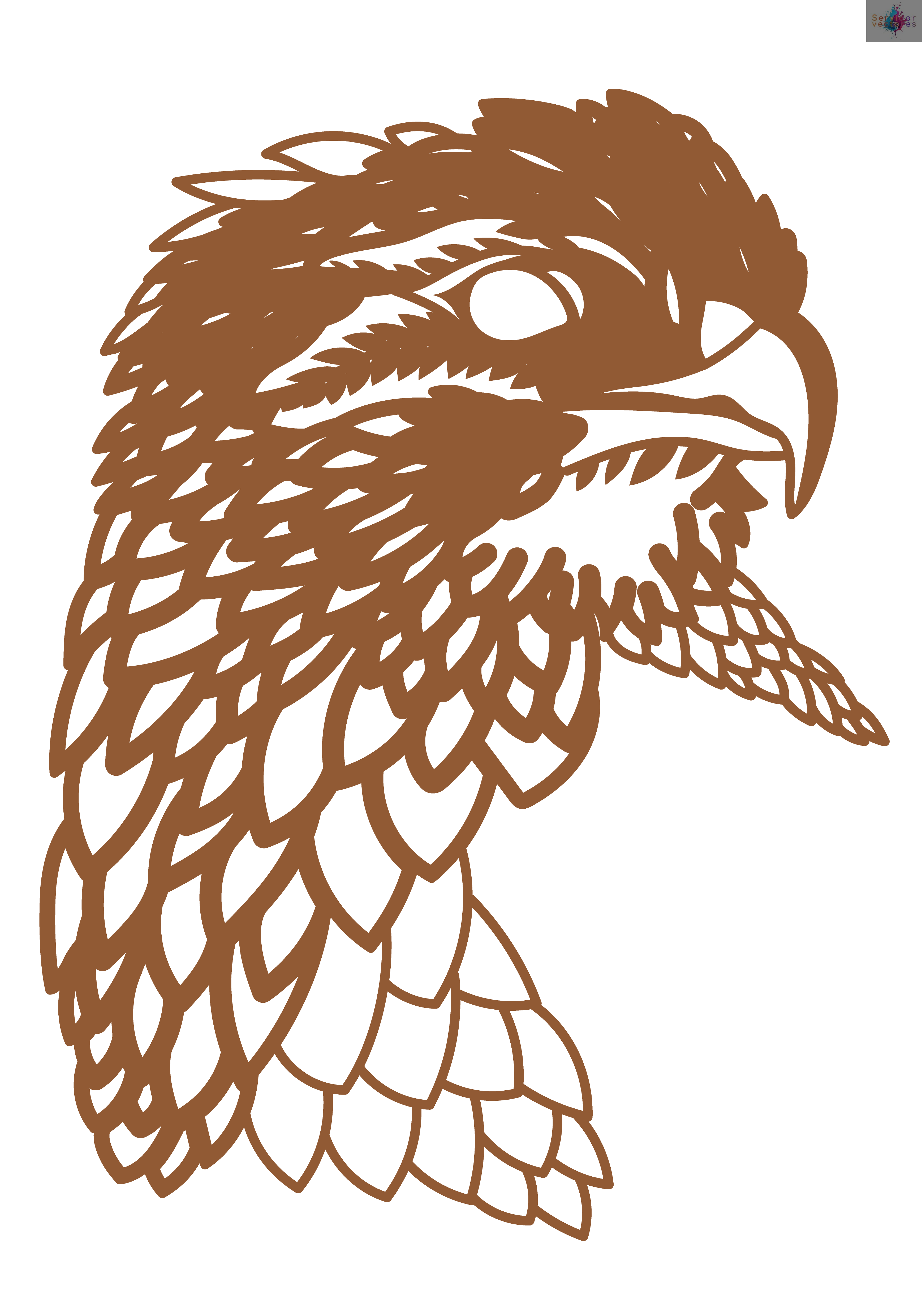 Eagle Head Files MarLaserCut - Imagen 3