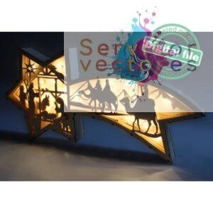 Adorno Estrella de Belén - ETSY