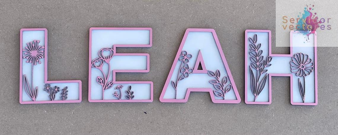 ABECEDARIO FLORES SILVESTRES ETSY