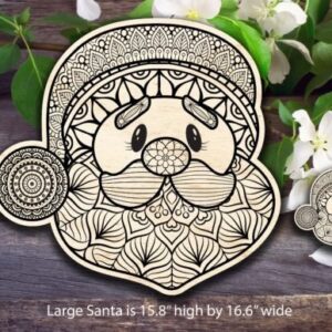 Mandala con la Cara de Santa Claus