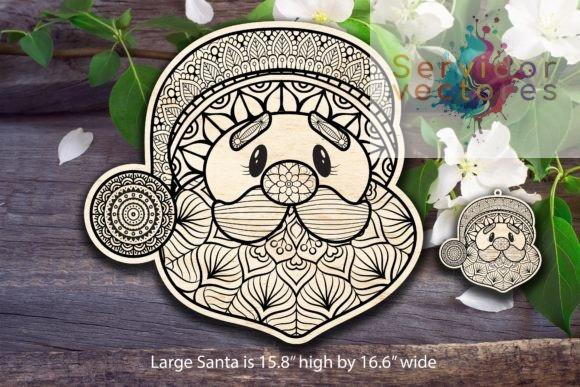 Mandala con la Cara de Santa Claus