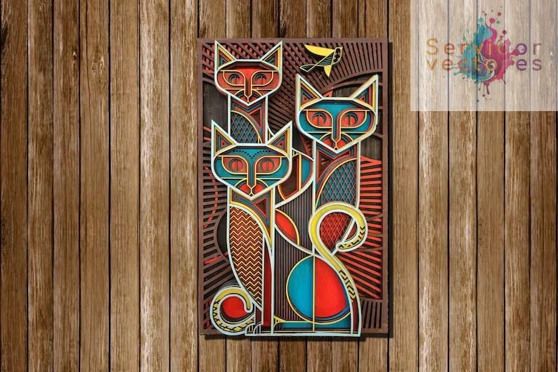 Adorno de Gato Multicapa ETSY