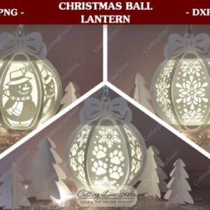 Farolitos de bolas navideñas