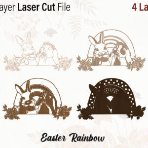 Easter Bunnies Rainbow 4 Layers
