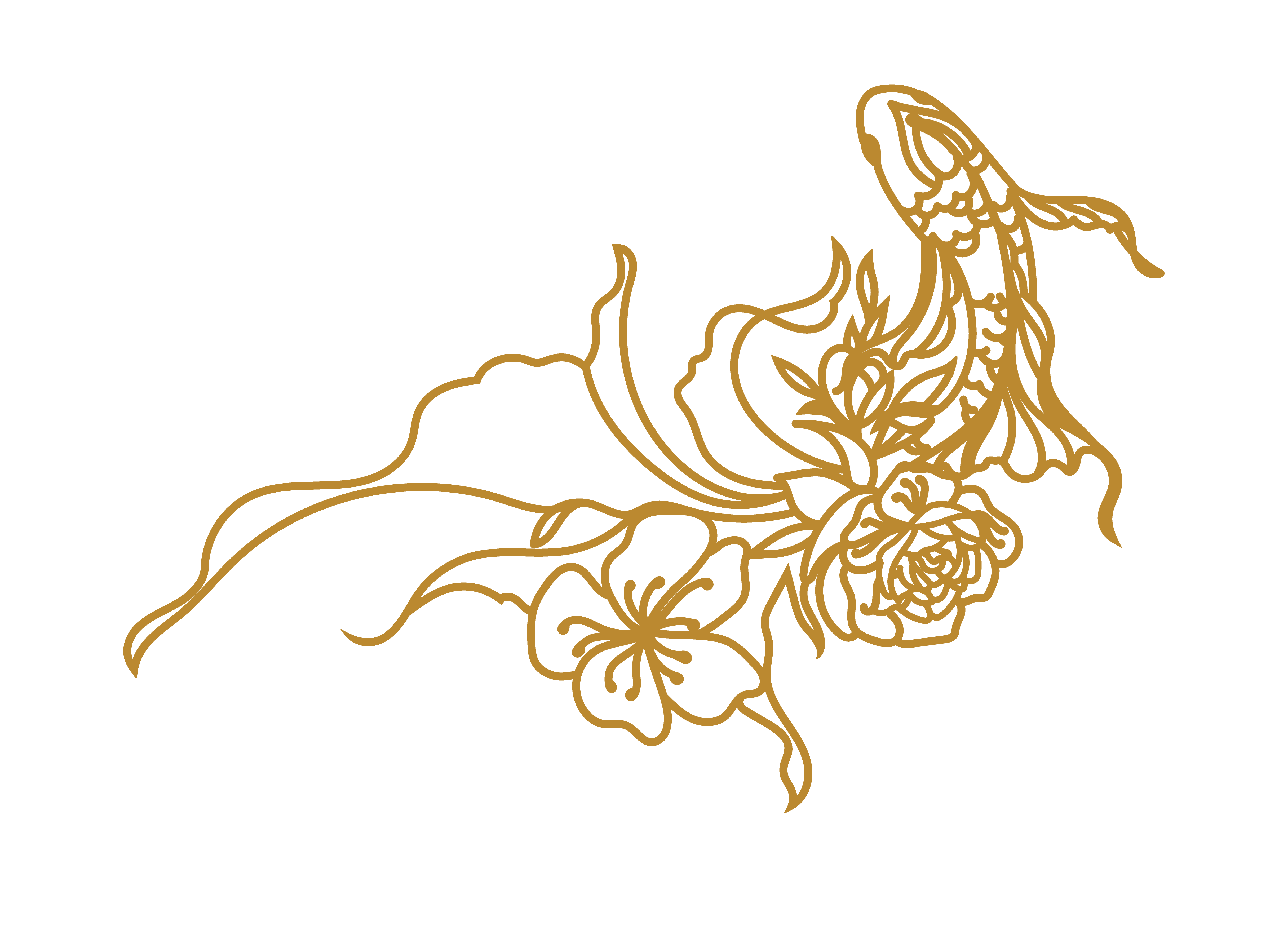 Koi fish Flowers - Imagen 4