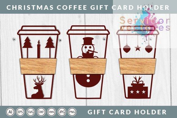 Vaso de Café Navideño - Archivo de Corte Láser - Imagen 2