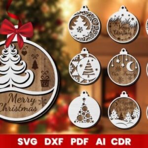 Adornos Circulares Colgantes Navidad